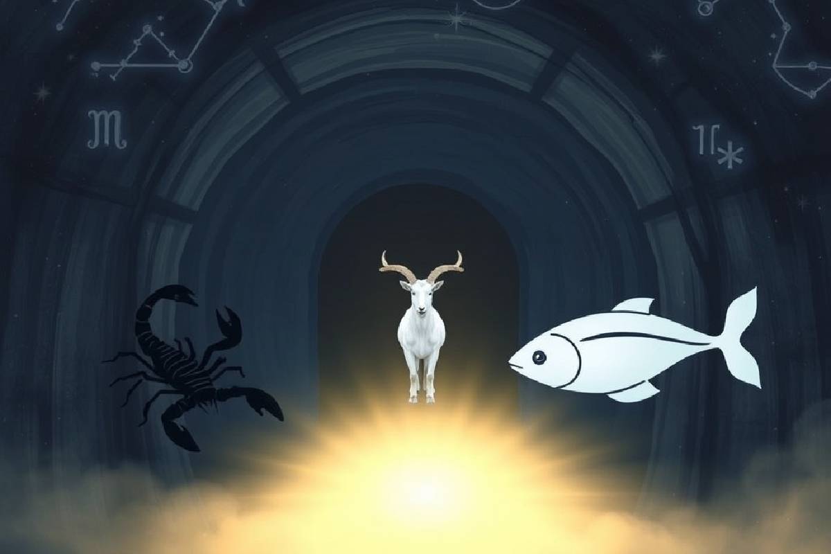 Licht am Ende des Tunnels Horoskope für Skorpione, Steinböcke und Fische für die nächste Woche
