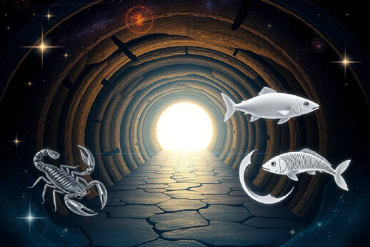 Licht am Ende des Tunnels Horoskope für Skorpione, Steinböcke und Fische für die nächste Woche